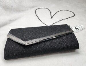 Taxi Remy 01 Black Glitter Clutch